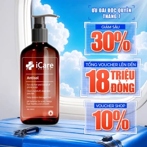 Dầu Gội Sạch Gàu Antisol | Giảm Gàu Bong Tróc - Giảm Cảm Giác Ngứa Da Đầu | Thương Hiệu iCare Pharma