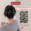 Kẹp tóc càng cua 5 răng 3 răng màu đen nhám không gãy Yuuki MS1050