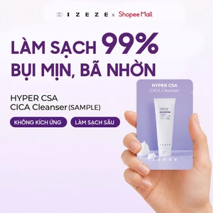 SÉT 3 GÓI SAMPLE | Sữa Rửa Mặt Cho Da Dầu Mụn IZEZE HYPER CSA CICA 2g Làm Sạch Bụi Mịn, Kiềm Dầu Hiệu Quả