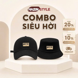 Mũ lưỡi trai đội đôi couple HAZIN nón tai bèo chất vải kaki cao cấp, thời trang phong cách unisex nam nữ