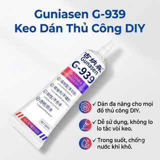 Keo Dán Thủ Công Gunasen DIY Trong Suốt Dán Hoa Khô Tiêu Bản Móc Len Vải Nỉ Vỏ Sò Đồ Handmade