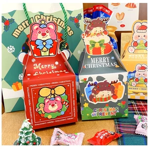 Hộp Quà Noel Giáng Sinh Đựng Quà Bánh Kẹo Mỹ Phẩm Tất Hộp Carton Trang Trí MUN STORE HQNOELTG06