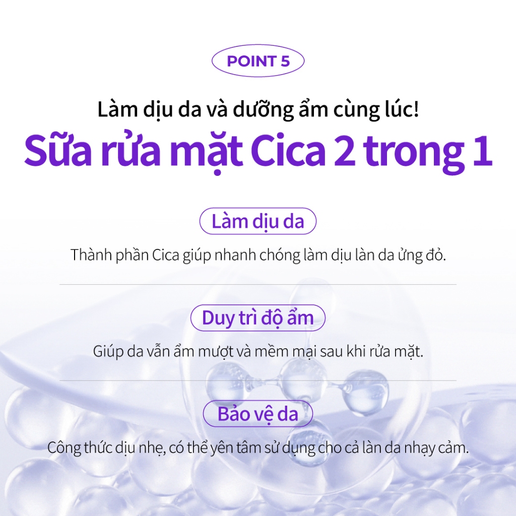 SÉT 3 GÓI SAMPLE | Sữa Rửa Mặt Cho Da Dầu Mụn IZEZE HYPER CSA CICA 2g Làm Sạch Bụi Mịn, Kiềm Dầu Hiệu Quả