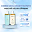 Bộ dầu gội xả Voudioty Keratin x9 cung cấp dưỡng chất phục hồi tóc hư tổn nặng 500ml DC112