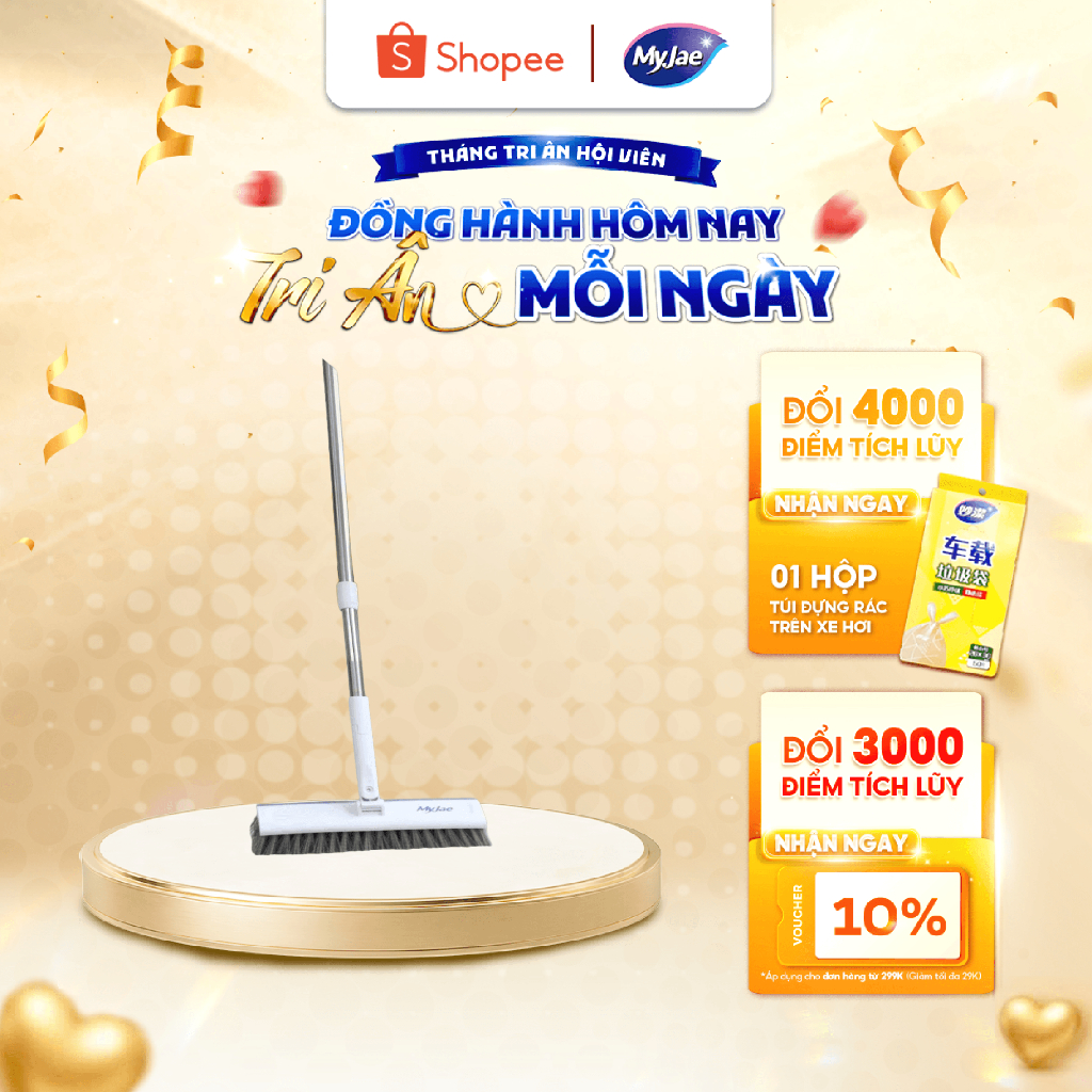 Chổi lau sàn 2 trong 1 MyJae làm sạch hiệu quả