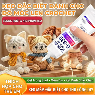 Keo Dán Thủ Công Gunasen DIY Trong Suốt Dán Hoa Khô Tiêu Bản Móc Len Vải Nỉ Vỏ Sò Đồ Handmade