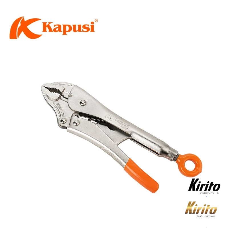 Kìm Chết Kapusi Japan 10 Inch (250mm) Thép Cr-Mo Mạ Niken - Kềm Kẹp Chịu Lực Có Móc Treo
