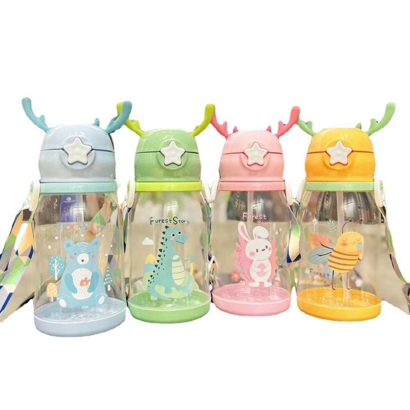 QT Bình Nước nắp sừng hươu 600ml