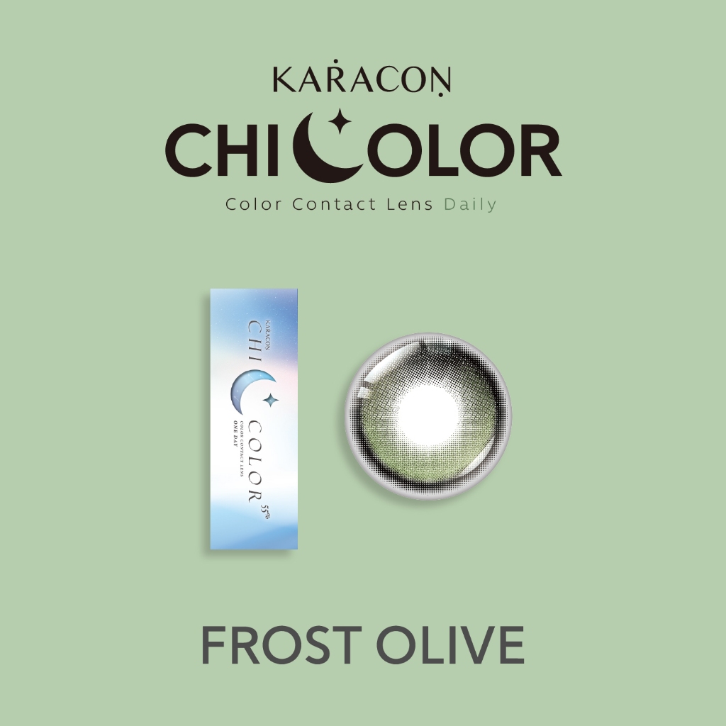 [10 Chiếc] Lens 1 Ngày Highlight Khóa Trục - KARACON CHICOLOR - #47 Frost Olive