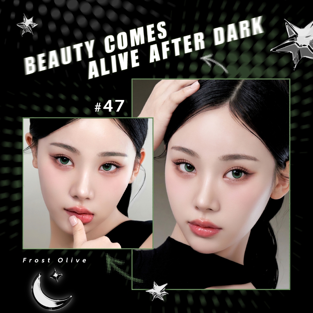 [10 Chiếc] Lens 1 Ngày Highlight Khóa Trục - KARACON CHICOLOR - #47 Frost Olive
