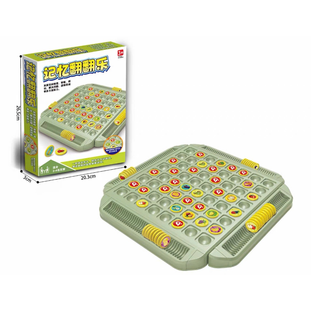 Đồ Chơi Lật Ô Ghi Nhớ Trái Cây– Board Game Rèn Luyện Trí Nhớ Cho Bé 2-4 Người Chơi Phát Triển Tư Duy