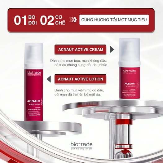 [MALL] Dung dịch chấm mụn BIOTRADE ACNAUT ACTIVE LOTION 10ml giảm mụn sưng, mụn mủ (Nobox)
