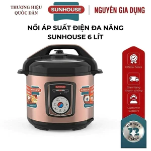 NỒI ÁP SUẤT ĐIỆN ĐA NĂNG SUNHOUSE SHD1756 – Dung tích 6 lít/5lít | Công suất 1000w | Ninh hầm nhanh