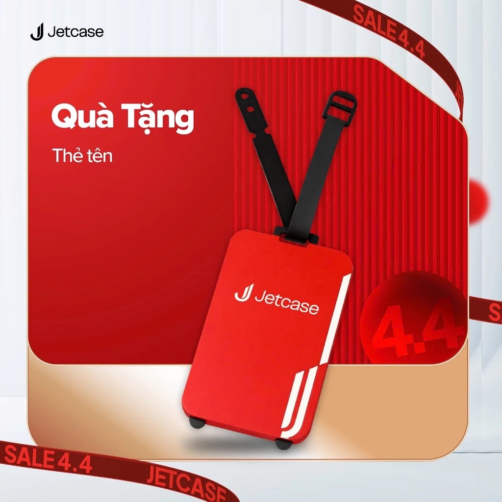 COMBO 2 THẺ TÊN Jetcase treo hành lí, thẻ đeo vali túi xách chống thất lạc nhỏ gọn tiện lợi