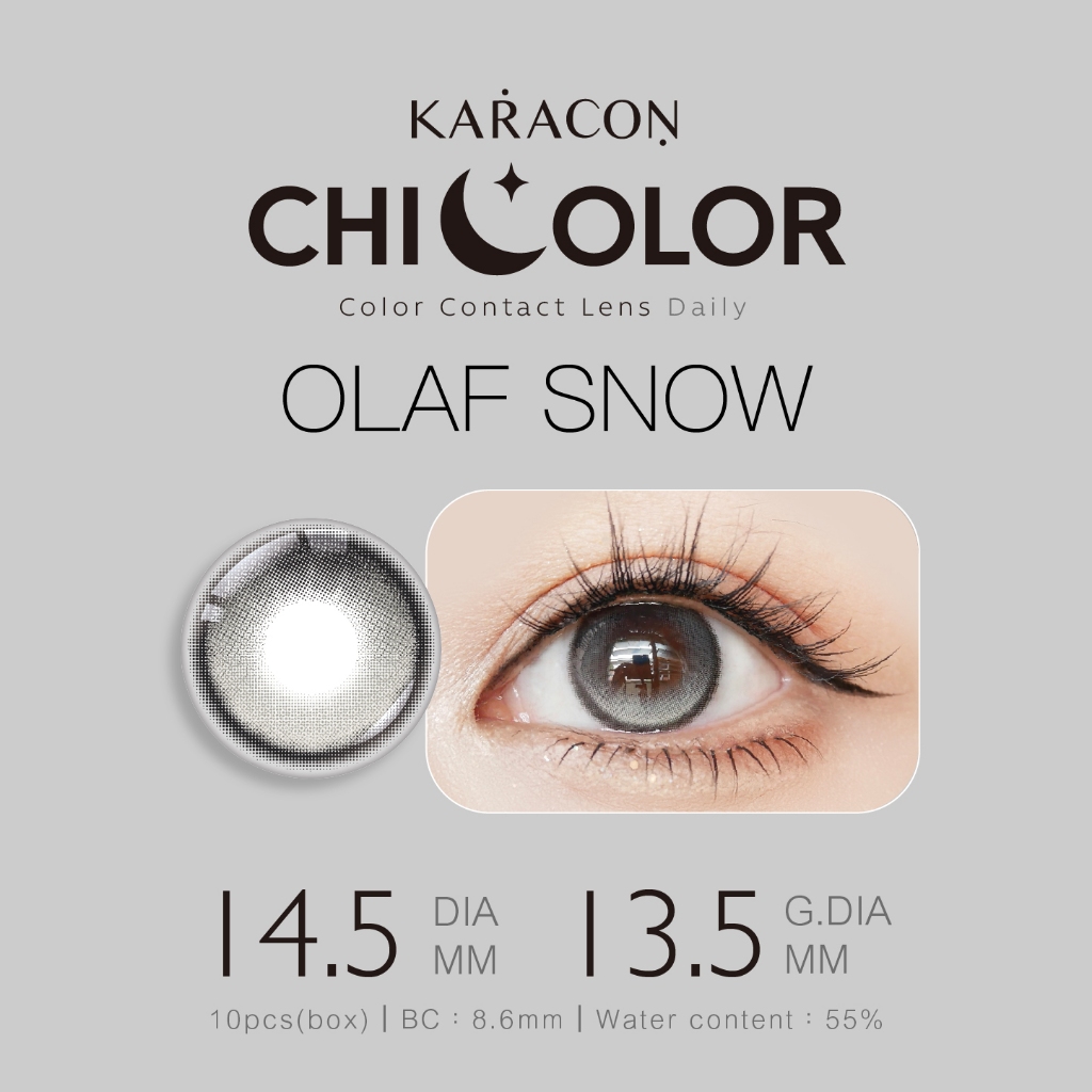 [10 Chiếc] Lens 1 Ngày Highlight Khóa Trục - KARACON CHICOLOR - #48 Olaf Snow