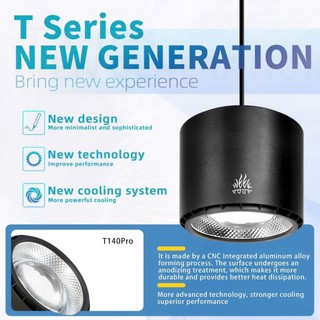 Đèn thủy sinh Week Aqua T140 Pro RGB+UVa 90W - Điều khiển App, quang phổ toàn diện, hỗ trợ lên màu