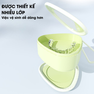 Hộp Đựng Khay Niềng Răng Có Nắp, Lọ Đựng Niềng Răng Duy Trì Kèm Dụng Cụ Tháo Và Bàn Chải Vệ Sinh Life Plus SPT