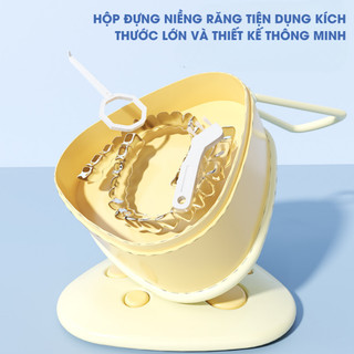 Hộp Đựng Khay Niềng Răng Có Nắp, Lọ Đựng Niềng Răng Duy Trì Kèm Dụng Cụ Tháo Và Bàn Chải Vệ Sinh Life Plus SPT