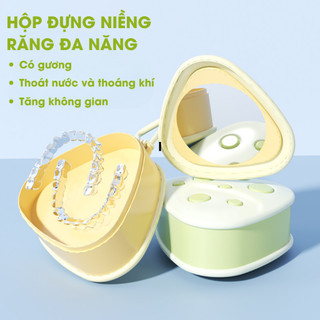 Hộp Đựng Khay Niềng Răng Có Nắp, Lọ Đựng Niềng Răng Duy Trì Kèm Dụng Cụ Tháo Và Bàn Chải Vệ Sinh Life Plus SPT