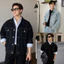 Áo Khoác Jean Nam nữ FABUMAN Dáng ngắn chất denim có túi trong phong cách trẻ trung năng động Bigsize