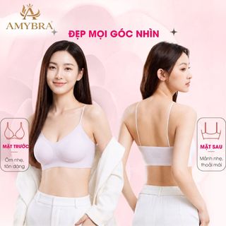 Áo Ngực Nữ Không Gọng Không Lộ Viền – Áo Lót Nữ Su Mỏng Nhẹ Nâng Tự Nhiên Thoáng Mát AMYBRA A01