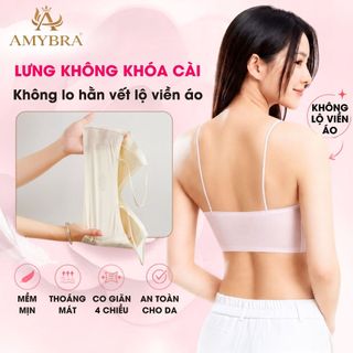 Áo Ngực Nữ Không Gọng Không Lộ Viền – Áo Lót Nữ Su Mỏng Nhẹ Nâng Tự Nhiên Thoáng Mát AMYBRA A01
