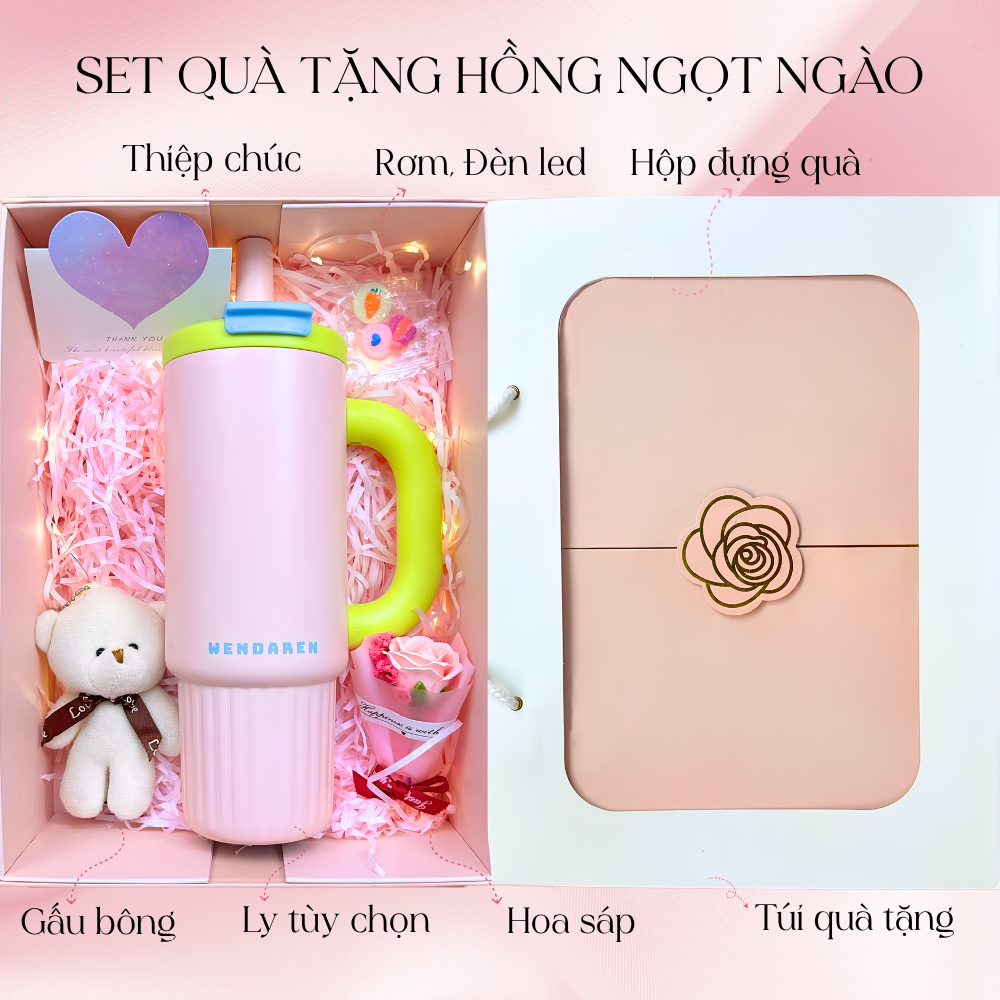 Cốc giữ nhiệt tráng sứ 1000ml NAFI, set quà ly giữ nhiệt chất liệu phủ sứ an toàn giữ nhiệt nóng lạnh 6-12h | BigBuy360 - bigbuy360.vn