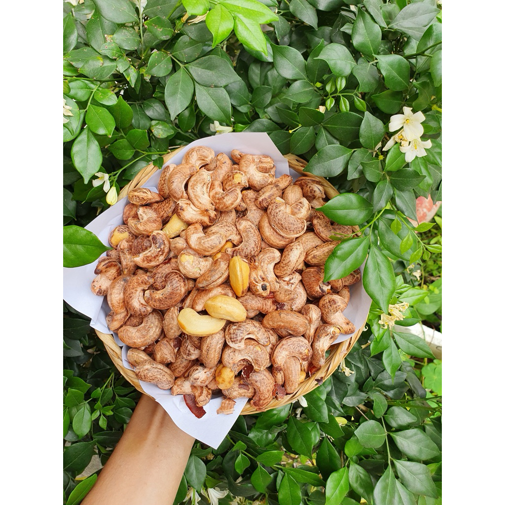 Hạt Điều Sẻ Rang Muối (điều xưa) Bình Phước hủ 500gr cả hủ