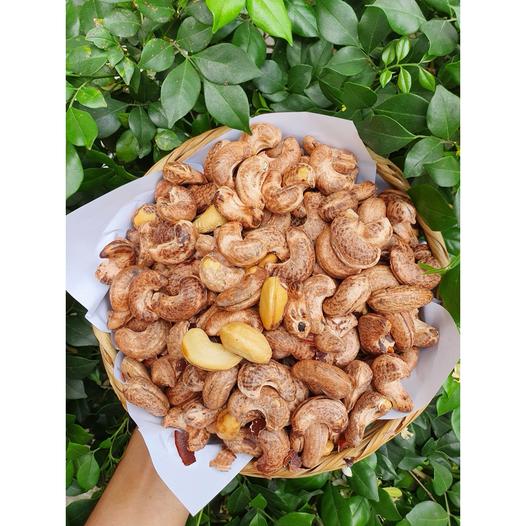 Hạt Điều Sẻ Rang Muối (điều xưa) Bình Phước hủ 500gr cả hủ