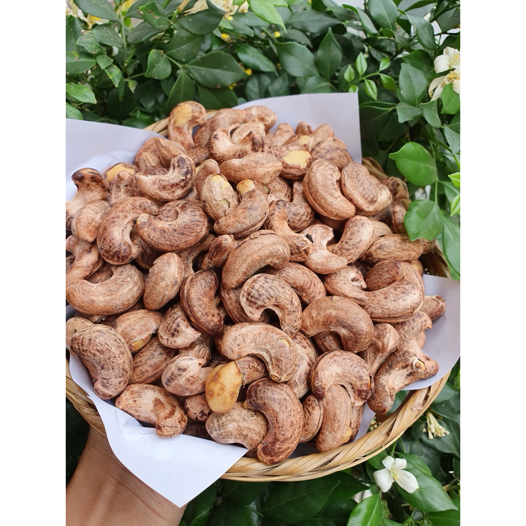 Hạt Điều Sẻ Rang Muối (điều xưa) Bình Phước hủ 500gr cả hủ