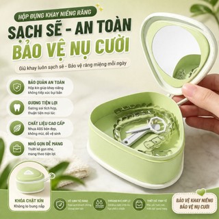Hộp Đựng Khay Niềng Răng Có Nắp, Lọ Đựng Niềng Răng Duy Trì Kèm Dụng Cụ Tháo Và Bàn Chải Vệ Sinh Life Plus SPT