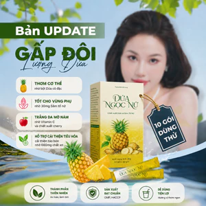 DỨA NGỌC NỮ [HỘP 10 GÓI]- HỖ TRỢ CÂN BẰNG NỘI TIẾT, THƠM CÔ BÉ, HỖ TRỢ SÁNG DA, CẢI THIỆN MÙI