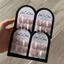 Móng giả tự dán, Nail box hàn quốc tự thiết kế hồng mắt mèo lấp lánh chấm bi nơ cute-LEUBOX