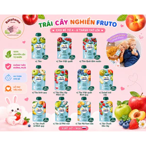 Hoa Quả Nghiền Fruto Cho Bé Hoa Quả Nghiền Nga Ăn Dặm Từ 4 Tháng