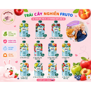 [DATE 11/2026-1/2027]Hoa Quả Nghiền Fruto Cho Bé Hoa Quả Nghiền Nga Ăn Dặm Từ 4 Tháng