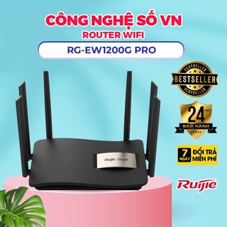 Bộ Phát Wifi RUIJIE RG-EW1200G PRO Băng Tần Kép, 6 Anten, Hỗ trợ Mesh - BẢO HÀNH CHÍNH HÃNG 2 NĂM