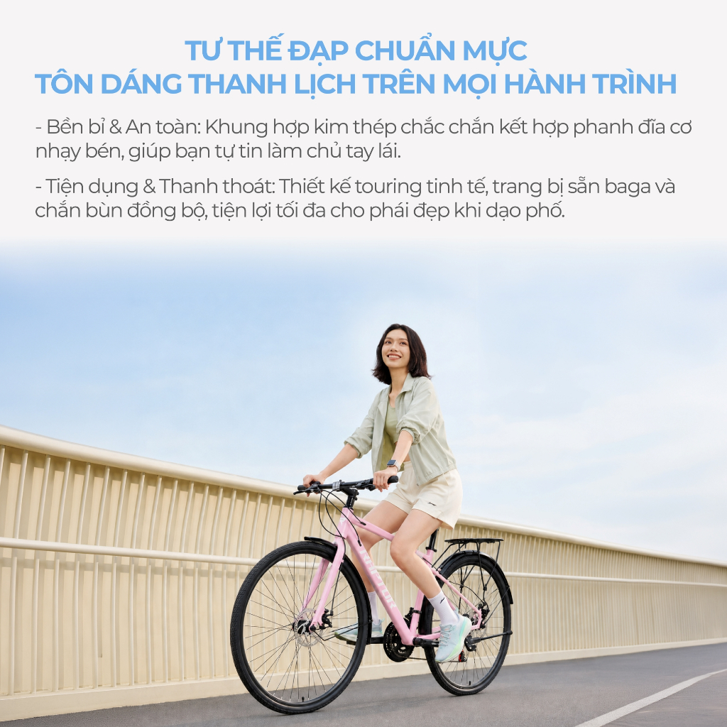 Xe Đạp Đường Phố TOURING RAPTOR T100 - BÁNH 700C | xedapvn | BigBuy360 - bigbuy360.vn