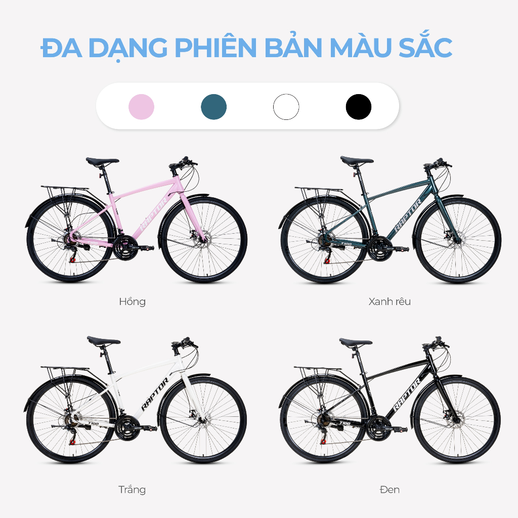 Xe Đạp Đường Phố TOURING RAPTOR T100 - BÁNH 700C | xedapvn | BigBuy360 - bigbuy360.vn