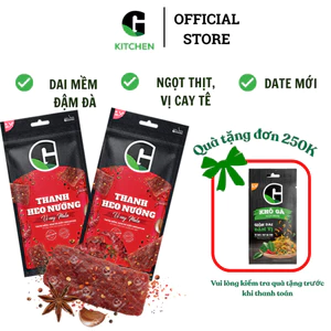 Combo 10 túi thanh heo nướng vị cay mala G Kitchen 30g [Giao toàn quốc]