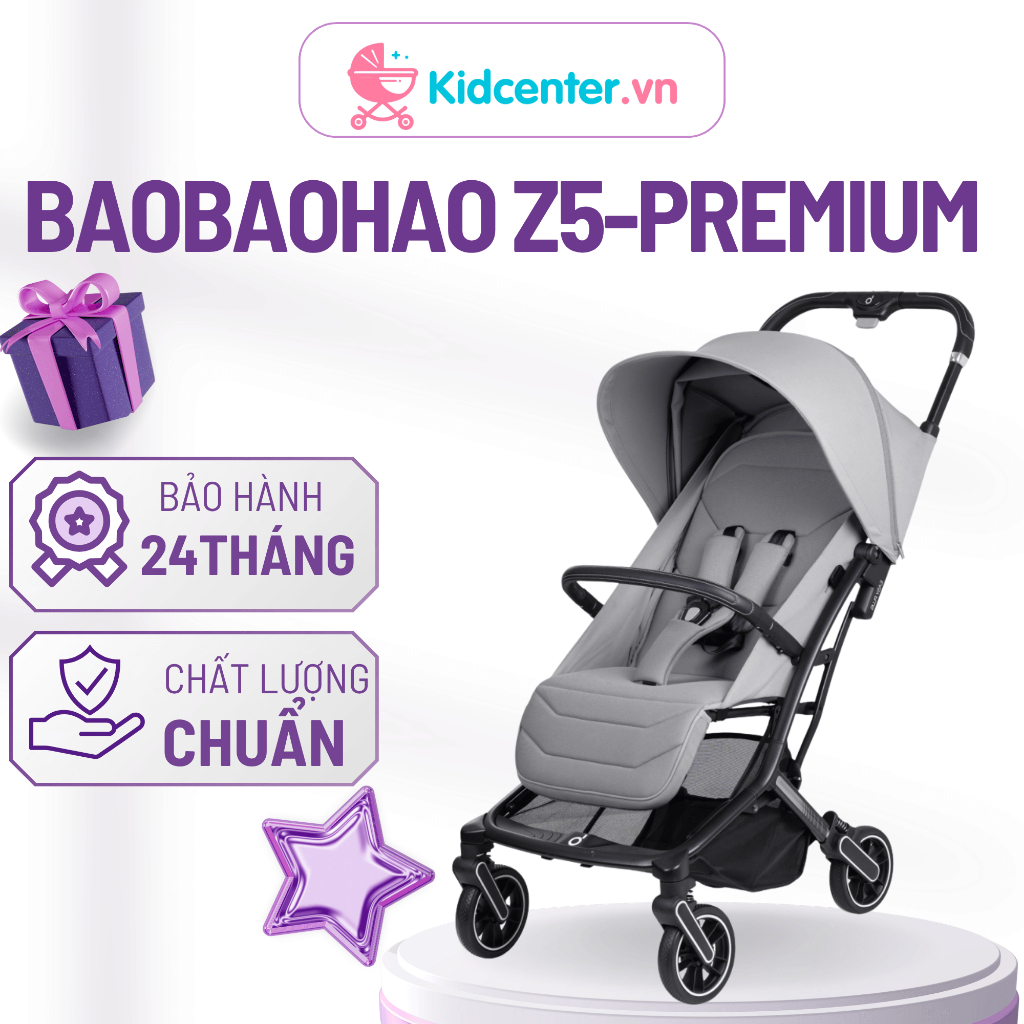 Xe Đẩy Bảo Hành 24 tháng Baobaohao Chính Hãng Z5 Cho Bé, Xe Đẩy Đa Năng Ngả Lưng Linh Hoạt, Dễ Gấp Gọn