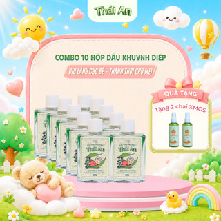 Combo 10 Dầu Khuynh Diệp Thái An Hương Phấn Thơm/Hương Hoa Cho Bé - Tặng 2 XMOS