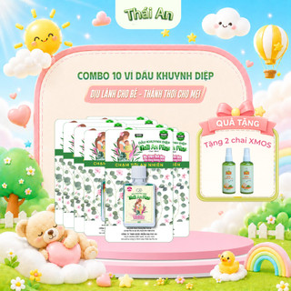 Combo 10 Dầu Khuynh Diệp Thái An Hương Phấn Thơm/Hương Hoa Cho Bé - Tặng 2 XMOS