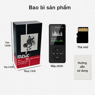 Máy nghe nhạc MP4 máy nghe nhạc mini máy MP3 MP4 máy nghe nhạc cầm tay máy nghe nhạc đa năng, màn hình IPS sắc nét âm th