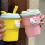 Bình Nước Nhựa PP 450ml Kèm Charm Sticker Hello Kitty Cinnamoroll Cốc Uống Nước Dễ Thương MUN STORE COCCI27