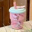 Bình Nước Nhựa PP 450ml Kèm Charm Sticker Hello Kitty Cinnamoroll Cốc Uống Nước Dễ Thương MUN STORE COCCI27