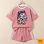 Bộ Quần Áo Thun Short Phối Sọc USA Siêu Chất - Đồ Bộ Cotton Theo Gu Riêng Của Bạn
