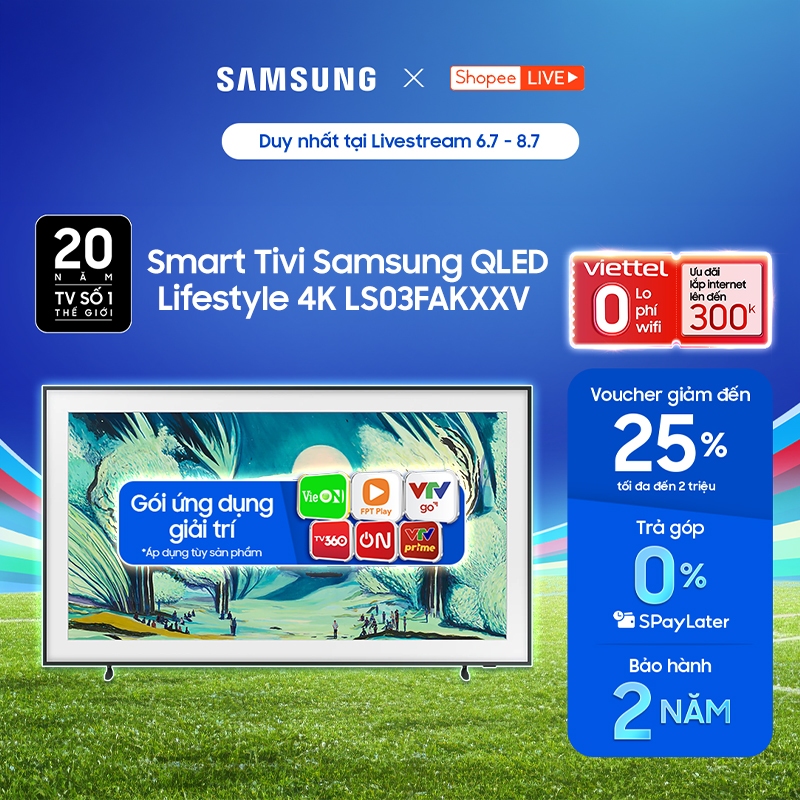 Smart Tivi Samsung Lifestyle LS03FAKXXV 2025 - Miễn phí lắp đặt