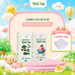 Combo Tinh Dầu Tràm Thái An và Dầu Mù U Thái An Nguyên Chất Tự Nhiên - (1 Tràm 10ml + 1 Mù u + 1 Khăn sữa)