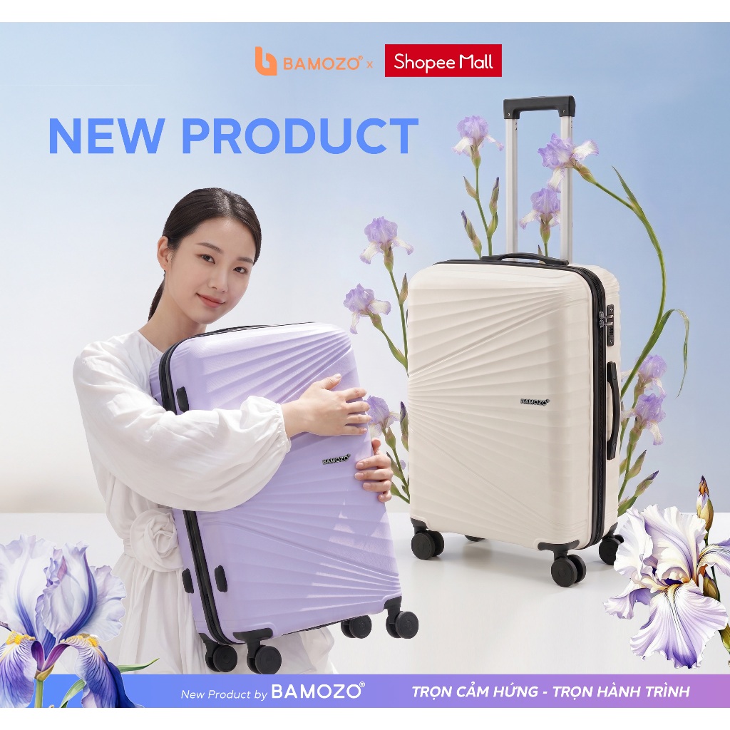 Vali Du Lịch B Bamozo IRIS Size 20/24 Chất Liệu Nhựa PP Cao Cấp bền đẹp - BH đến 10 Năm - Lỗi 1 Đổi 1 Trong 30 Ngày_IRIS | BigBuy360 - bigbuy360.vn