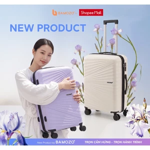 Vali Du Lịch Bamozo IRIS Size 20/24/28 Nhựa PP Cao Cấp Siêu Nhẹ, Siêu Bền_IRIS